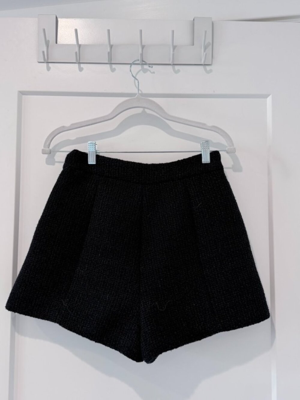 NWOT Meshki Parker Boucle Shorts - Midnight Blue, XS - Picture 7 of 9